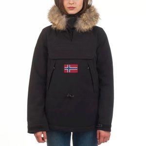 Napapijri Coat Black Womens Size S